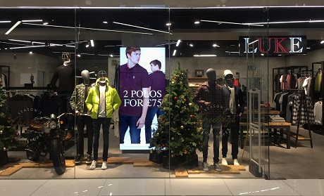 Digital Signage for retail: videowall